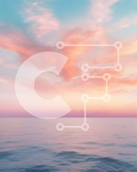 Σετ των 2 Intra Συλλεκτικό Ξύλινο Παζλ Plywood  4mm - Εκπληκτικό ηλιοβασίλεμα πάνω από τον ήρεμο ωκεανό με πολύχρωμο ουρανό Σε Ξύλινο Κουτί - Διαστάσεις: 10x10 cm – 25 κομμάτια