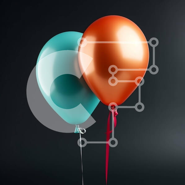 Intra Συλλεκτικό Ξύλινο Παζλ Plywood  4mm - Πολύχρωμα μπαλόνια δεμένα μαζί με κορδέλα Σε Ξύλινο Κουτί - Διαστάσεις Puzzle: 10x10 cm – 25 κομμάτια