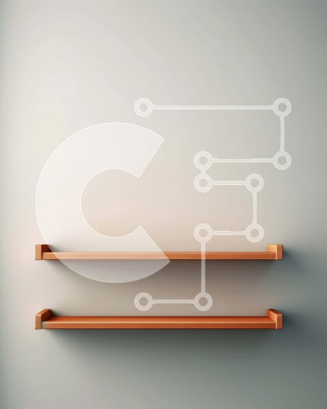 Intra Συλλεκτικό Ξύλινο Παζλ Plywood  4mm - Ξύλινο ράφι με άδεια και κλειστά γεμάτα ράφια Σε Ξύλινο Κουτί - Διαστάσεις Puzzle: 10x10 cm – 25 κομμάτια