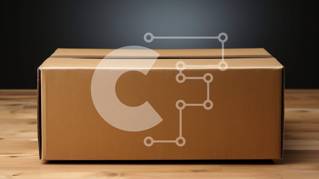 Intra Συλλεκτικό Ξύλινο Παζλ Plywood  4mm - Άδειο καφέ χάρτινο κουτί σε ένα ξύλινο πάτωμα Σε Ξύλινο Κουτί - Διαστάσεις: 10x10 cm – 25 κομμάτια