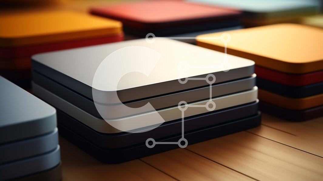 Intra Συλλεκτικό Ξύλινο Παζλ Plywood  4mm - Χρωματισμένοι κύβοι στοιβαγμένοι στο ξύλινο πάτωμα Σε Ξύλινο Κουτί - Διαστάσεις Puzzle: 10x10 cm – 25 κομμάτια