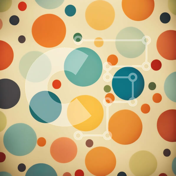 Intra Συλλεκτικό Ξύλινο Παζλ Plywood  4mm - Χαρούμενο και παιχνιδιάρικο μοτίβο πουά για ταπετσαρίες, υφάσματα και συσκευασίες Σε Ξύλινο Κουτί - Διαστάσεις Puzzle: 10x10 cm – 25 κομμάτια