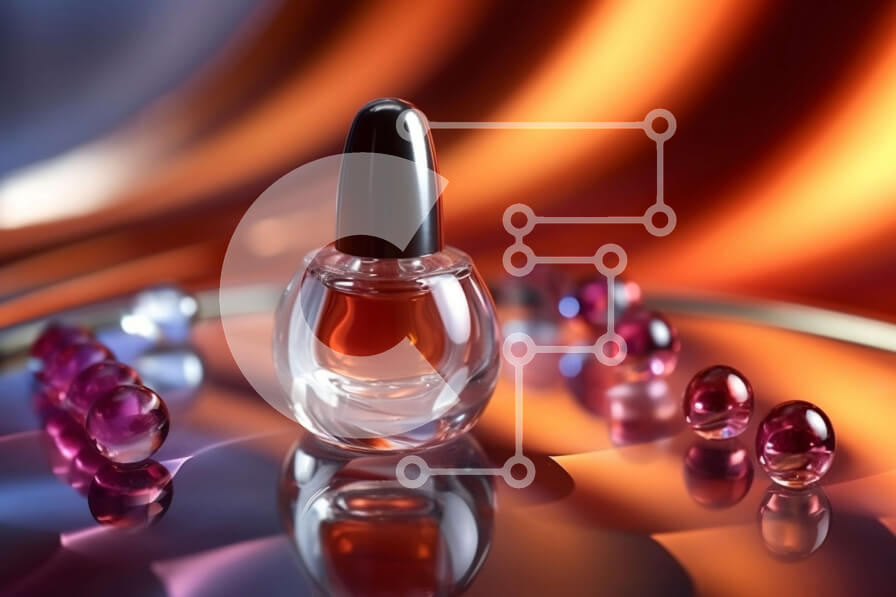 Intra Συλλεκτικό Ξύλινο Παζλ Plywood  4mm - Φωτίστε το βλέμμα σας με αυτό το πολύχρωμο μπουκάλι βερνίκι νυχιών Σε Ξύλινο Κουτί - Διαστάσεις Puzzle: 10x10 cm – 25 κομμάτια