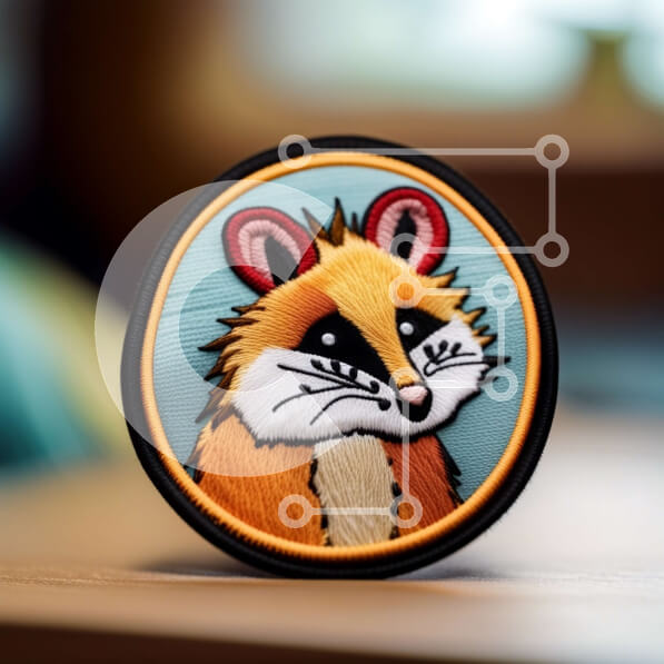 Intra Συλλεκτικό Ξύλινο Παζλ Plywood  4mm - Αξιολάτρευτο κοντινό πλάνο του προσώπου ενός ρακούν με ένα χαμόγελο Σε Ξύλινο Κουτί - Διαστάσεις: 10x10 cm – 25 κομμάτια