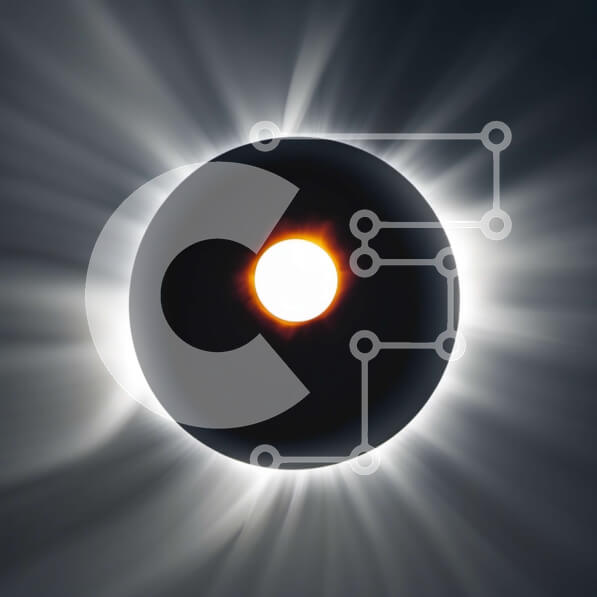 Intra Συλλεκτικό Ξύλινο Παζλ Plywood  4mm - Εκπληκτική εικόνα μιας έκλειψης ηλίου με μερικώς σκοτισμένο ήλιο και κορώνα Σε Ξύλινο Κουτί - Διαστάσεις Puzzle: 10x10 cm – 25 κομμάτια