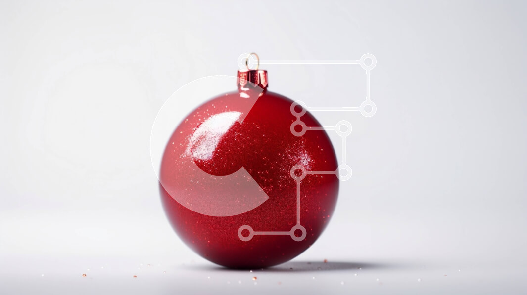 Intra Συλλεκτικό Ξύλινο Παζλ Plywood  4mm - Πλωτό στολίδι από κόκκινο γυαλί σε λευκό φόντο Σε Ξύλινο Κουτί - Διαστάσεις Puzzle: 10x10 cm – 25 κομμάτια