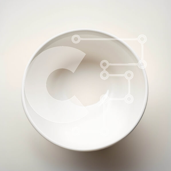 Intra Συλλεκτικό Ξύλινο Παζλ Plywood  4mm - Κομψό και μοντέρνο λευκό κεραμικό μπολ Σε Ξύλινο Κουτί - Διαστάσεις: 10x10 cm – 25 κομμάτια