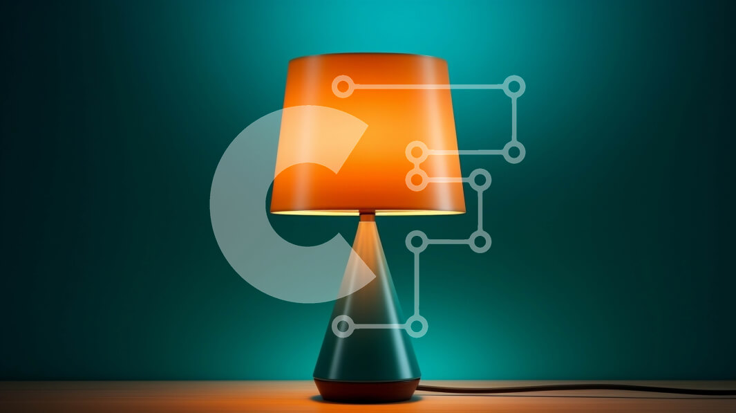 Intra Συλλεκτικό Ξύλινο Παζλ Plywood  4mm - Επιτραπέζιο Φωτιστικό με Τριγωνική Βάση και Μπλε Ημιδιάφανη Σκιά Σε Ξύλινο Κουτί - Διαστάσεις: 10x10 cm – 25 κομμάτια