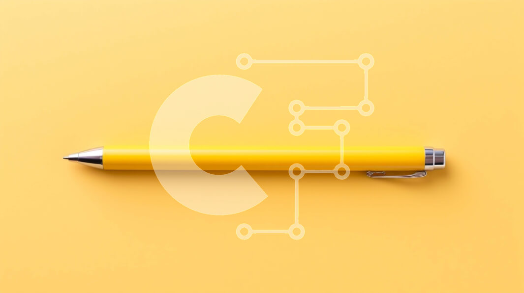 Intra Συλλεκτικό Ξύλινο Παζλ Plywood  4mm - Κίτρινο μολύβι σε κίτρινο φόντο Σε Ξύλινο Κουτί - Διαστάσεις: 10x10 cm – 25 κομμάτια