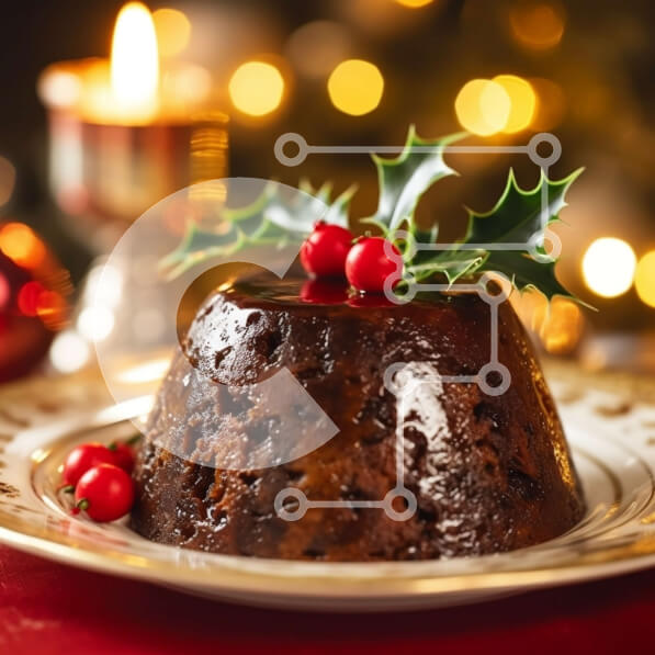 Σετ των 2 Intra Συλλεκτικό Ξύλινο Παζλ Plywood  4mm - Λαχταριστή πουτίγκα σοκολάτας με σαντιγί και φύλλα πουρνάρι Σε Ξύλινο Κουτί - Διαστάσεις: 10x10 cm – 25 κομμάτια