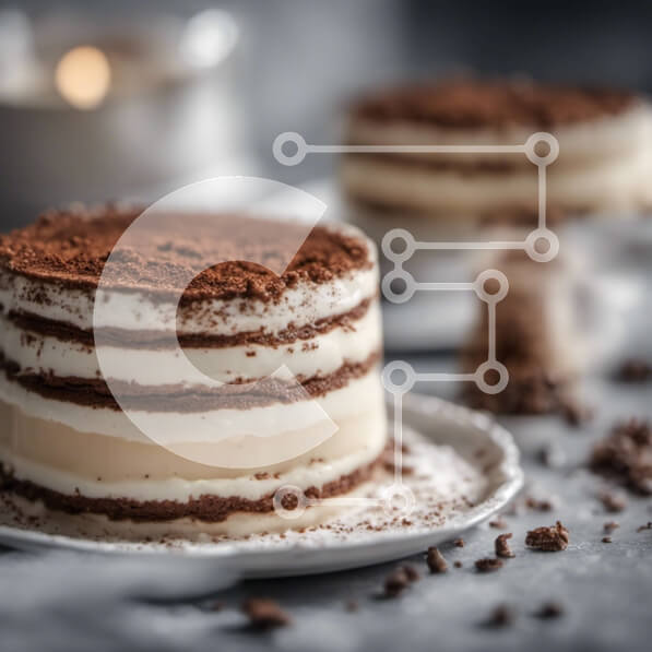 Σετ των 2 Intra Συλλεκτικό Ξύλινο Παζλ Plywood  4mm - Τούρτα του Αγίου Βαλεντίνου με παγωμένο σοκολάτα και κεριά Σε Ξύλινο Κουτί - Διαστάσεις: 10x10 cm – 25 κομμάτια