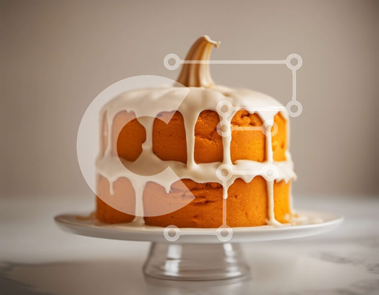 Σετ των 2 Intra Συλλεκτικό Ξύλινο Παζλ Plywood  4mm - Κέικ κολοκύθας με κρέμα τυριού και γκανάζ σοκολάτας Σε Ξύλινο Κουτί - Διαστάσεις: 10x10 cm – 25 κομμάτια