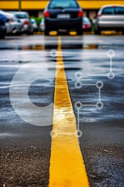 Intra Συλλεκτικό Ξύλινο Παζλ Plywood  4mm - Χώρος στάθμευσης με κίτρινη γραμμή για ευκολία και οργάνωση Σε Ξύλινο Κουτί - Διαστάσεις Puzzle: 10x10 cm – 25 κομμάτια