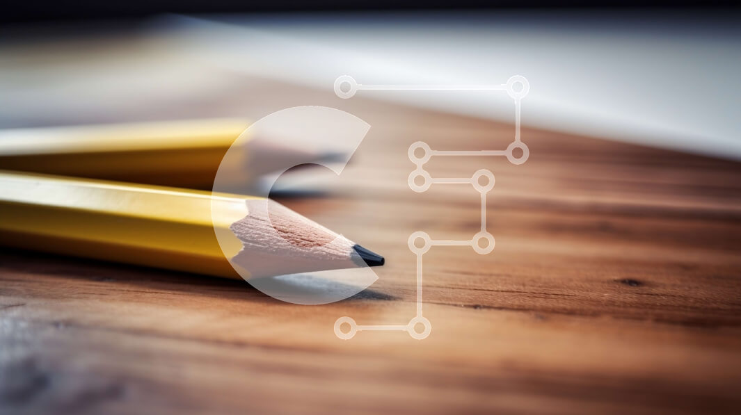 Intra Συλλεκτικό Ξύλινο Παζλ Plywood  4mm - Δύο κίτρινα μολύβια σε ξύλινο τραπέζι Σε Ξύλινο Κουτί - Διαστάσεις: 10x10 cm – 25 κομμάτια