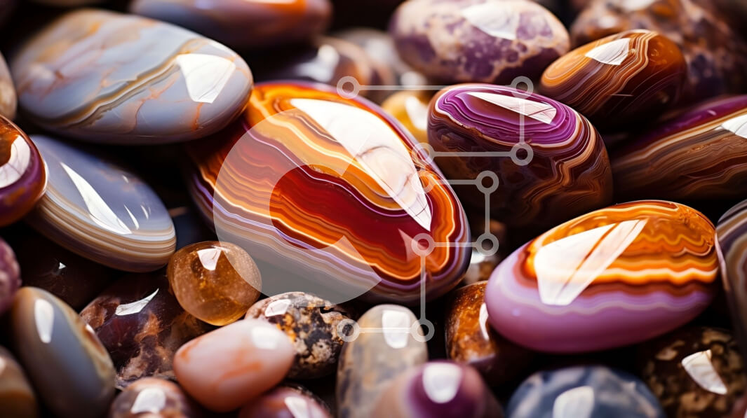 Intra Συλλεκτικό Ξύλινο Παζλ Plywood  4mm - Ζωντανοί πολύχρωμοι βράχοι με γυαλιστερό φινίρισμα Σε Ξύλινο Κουτί - Διαστάσεις: 10x10 cm – 25 κομμάτια