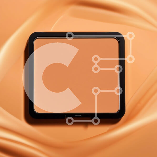 Σετ των 2 Intra Συλλεκτικό Ξύλινο Παζλ Plywood  4mm - Εκπληκτική μπεζ παλέτα μακιγιάζ με χρυσές πινελιές Σε Ξύλινο Κουτί - Διαστάσεις: 10x10 cm – 25 κομμάτια