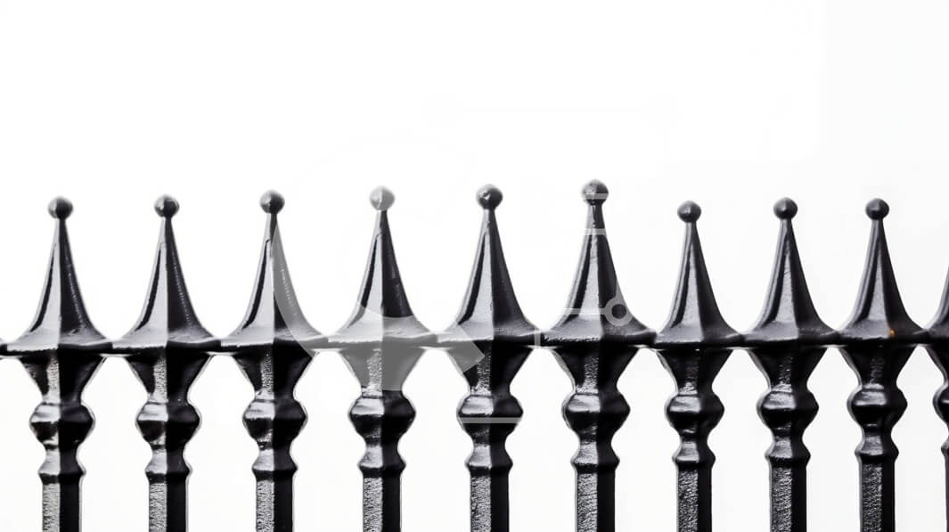 Intra Συλλεκτικό Ξύλινο Παζλ Plywood  4mm - Ασπρόμαυρη εικόνα ενός vintage φράχτη από σφυρήλατο σίδερο Σε Ξύλινο Κουτί - Διαστάσεις: 10x10 cm – 25 κομμάτια