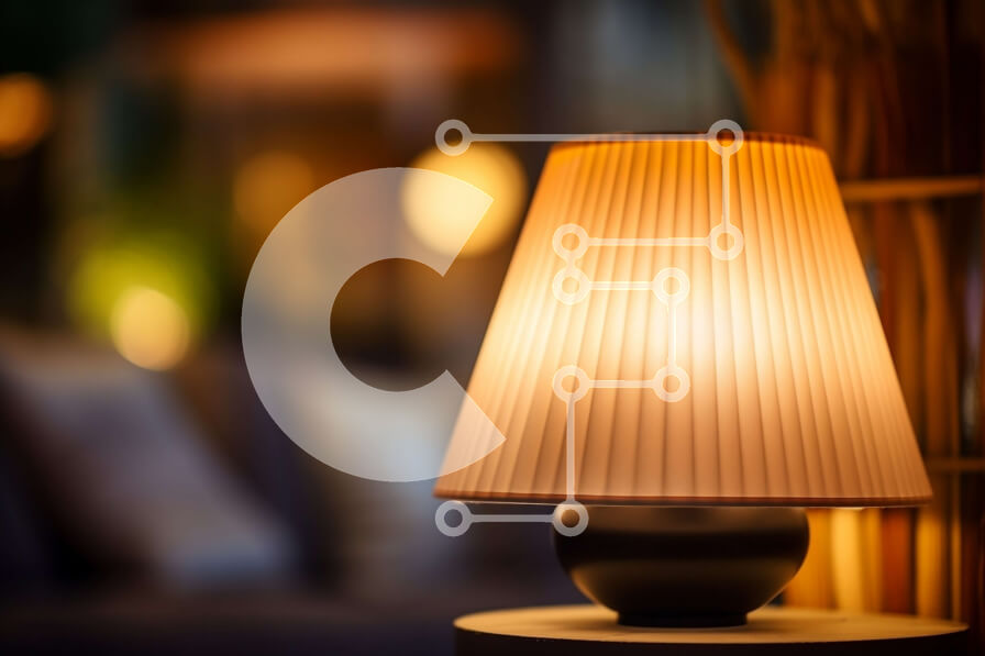 Intra Συλλεκτικό Ξύλινο Παζλ Plywood  4mm - Δωμάτιο με χαμηλό φωτισμό με επιτραπέζιο φωτιστικό Σε Ξύλινο Κουτί - Διαστάσεις Puzzle: 10x10 cm – 25 κομμάτια