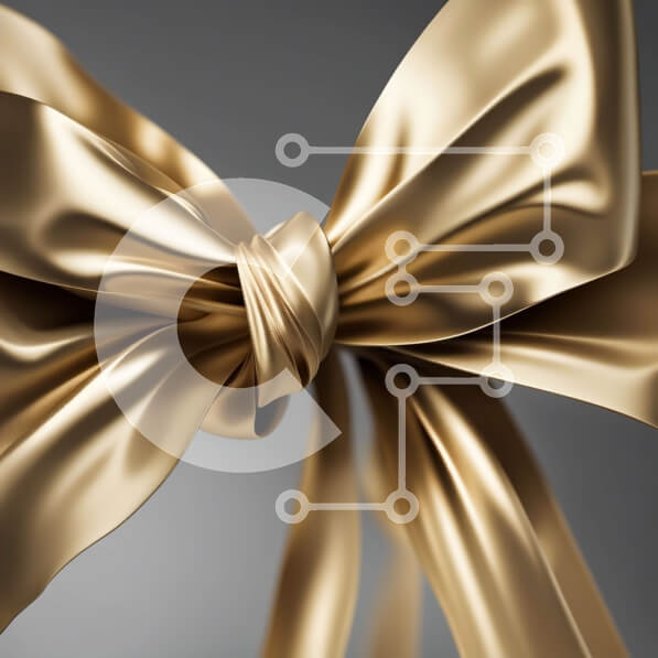 Σετ των 2 Intra Συλλεκτικό Ξύλινο Παζλ Plywood  4mm - Κομψή χρυσή κορδέλα με φιόγκο Σε Ξύλινο Κουτί - Διαστάσεις: 10x10 cm – 25 κομμάτια