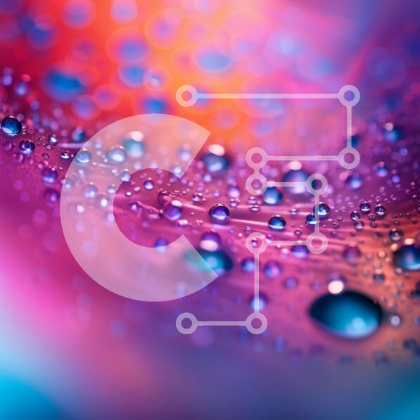 Intra Συλλεκτικό Ξύλινο Παζλ Plywood  4mm - Δονούμενη κινηματογράφηση σε πρώτο πλάνο πολύχρωμης υγρής ουσίας με σταγονίδια νερού Σε Ξύλινο Κουτί - Διαστάσεις Puzzle: 10x10 cm – 25 κομμάτια