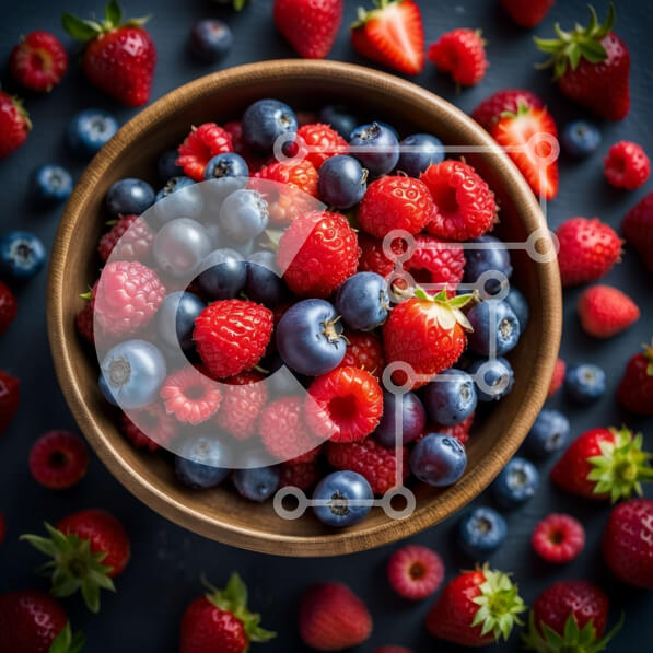 Σετ των 2 Intra Συλλεκτικό Ξύλινο Παζλ Plywood  4mm - Νόστιμο και θρεπτικό μπολ με φρέσκα μούρα Σε Ξύλινο Κουτί - Διαστάσεις: 10x10 cm – 25 κομμάτια