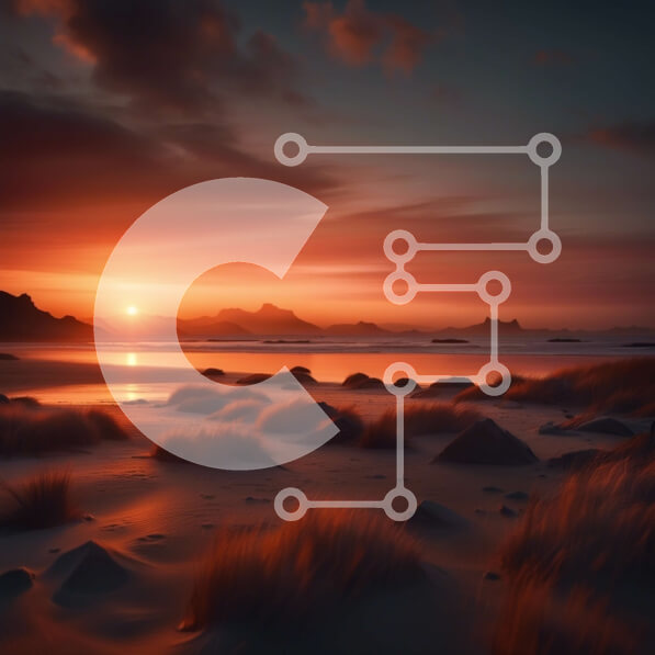 Intra Συλλεκτικό Ξύλινο Παζλ Plywood  4mm - Εκπληκτικό ηλιοβασίλεμα πάνω από μια έρημη παραλία Σε Ξύλινο Κουτί - Διαστάσεις Puzzle: 10x10 cm – 25 κομμάτια