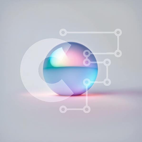 Intra Συλλεκτικό Ξύλινο Παζλ Plywood  4mm - Δονούμενη εικόνα μιας πολύχρωμης λαμπερής μπάλας σε λευκό φόντο Σε Ξύλινο Κουτί - Διαστάσεις: 10x10 cm – 25 κομμάτια