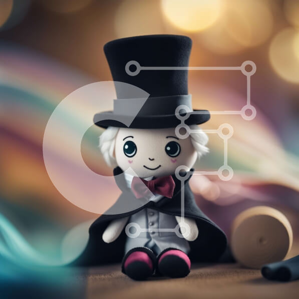 Intra Συλλεκτικό Ξύλινο Παζλ Plywood  4mm - Χαριτωμένο αρκουδάκι με καπέλο και κάπα Σε Ξύλινο Κουτί - Διαστάσεις: 10x10 cm – 25 κομμάτια