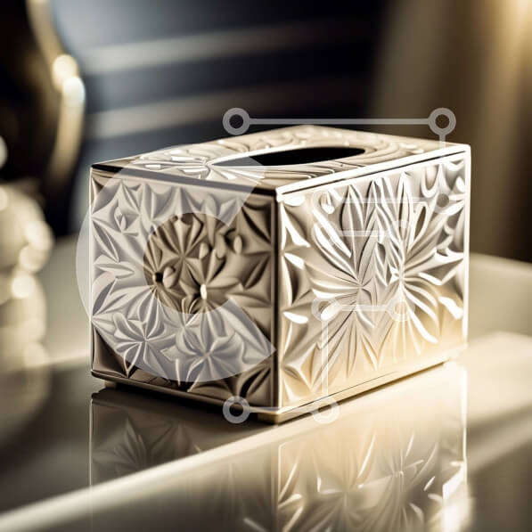 Intra Συλλεκτικό Ξύλινο Παζλ Plywood  4mm - Κομψό και μοντέρνο διακοσμητικό χαρτομάντηλο με γεωμετρικό σχέδιο Σε Ξύλινο Κουτί - Διαστάσεις: 10x10 cm – 25 κομμάτια