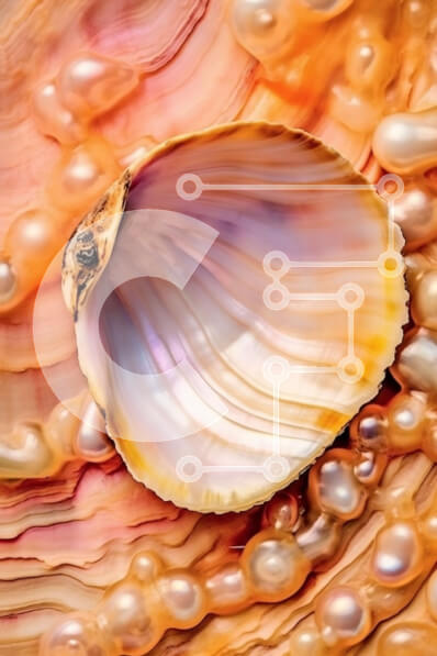 Σετ των 2 Intra Συλλεκτικό Ξύλινο Παζλ Plywood  4mm - Όμορφη εικόνα ενός κοχυλιού σε μια παραλία Σε Ξύλινο Κουτί - Διαστάσεις: 10x10 cm – 25 κομμάτια