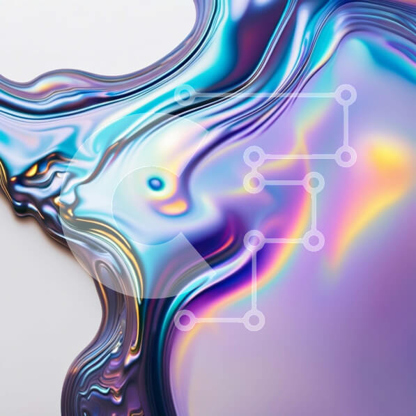 Intra Συλλεκτικό Ξύλινο Παζλ Plywood  4mm - Ζωντανή και δυναμική εικόνα του πολύχρωμου υγρού σε κίνηση Σε Ξύλινο Κουτί - Διαστάσεις Puzzle: 10x10 cm – 25 κομμάτια