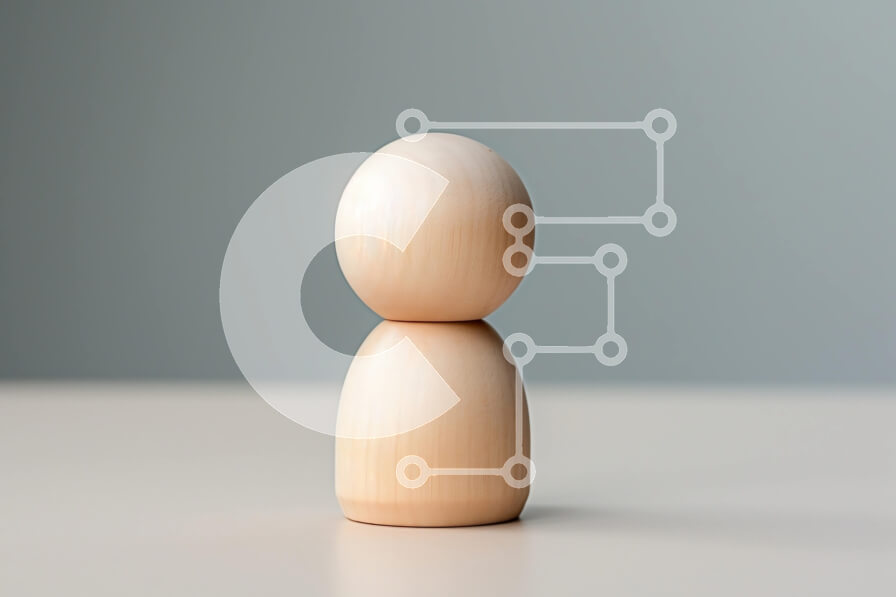 Intra Συλλεκτικό Ξύλινο Παζλ Plywood  4mm - Μοναδικό Ξύλινο Ειδώλιο - Άνδρας που ισορροπεί στο ένα πόδι Σε Ξύλινο Κουτί - Διαστάσεις: 10x10 cm – 25 κομμάτια