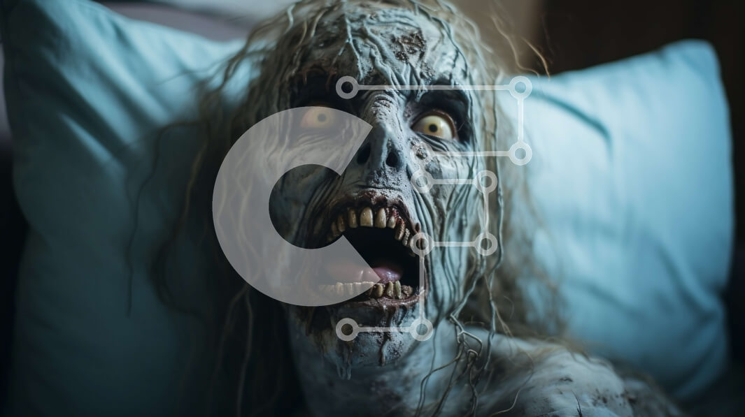 Intra Συλλεκτικό Ξύλινο Παζλ Plywood  4mm - Φιγούρα ζόμπι φρίκης Σε Ξύλινο Κουτί - Διαστάσεις Puzzle: 10x10 cm – 25 κομμάτια