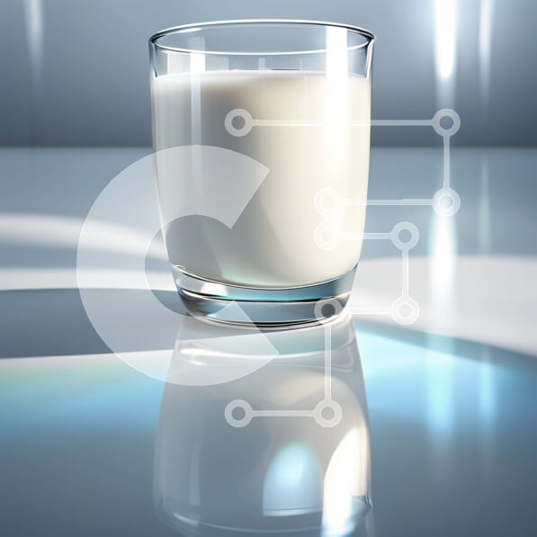 Σετ των 2 Intra Συλλεκτικό Ξύλινο Παζλ Plywood  4mm - Δροσιστικό ποτήρι γάλα σε ένα τραπέζι Σε Ξύλινο Κουτί - Διαστάσεις: 10x10 cm – 25 κομμάτια