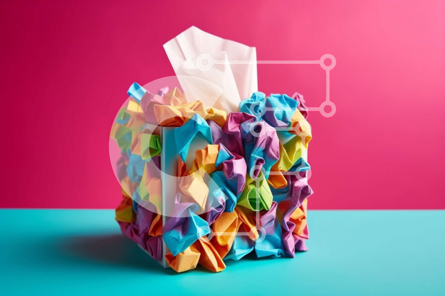 Intra Συλλεκτικό Ξύλινο Παζλ Plywood  4mm - Οργανωθείτε με αυτό το πολύχρωμο χαρτομάντηλο Σε Ξύλινο Κουτί - Διαστάσεις: 10x10 cm – 25 κομμάτια