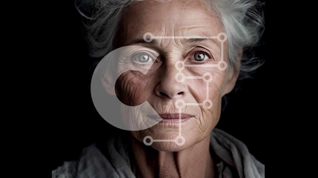 Intra Συλλεκτικό Ξύλινο Παζλ Plywood  4mm - Πορτρέτο μιας ηλικιωμένης γυναίκας με γκρίζα μαλλιά και σοβαρή έκφραση Σε Ξύλινο Κουτί - Διαστάσεις Puzzle: 10x10 cm – 25 κομμάτια