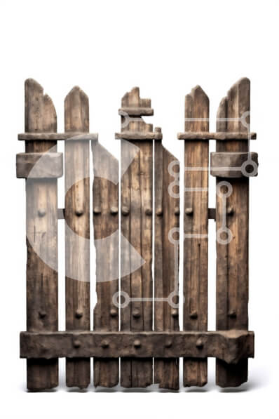 Intra Συλλεκτικό Ξύλινο Παζλ Plywood  4mm - Ρουστίκ εικόνα ενός παλιού ξεπερασμένου ξύλινου φράχτη Σε Ξύλινο Κουτί - Διαστάσεις Puzzle: 10x10 cm – 25 κομμάτια