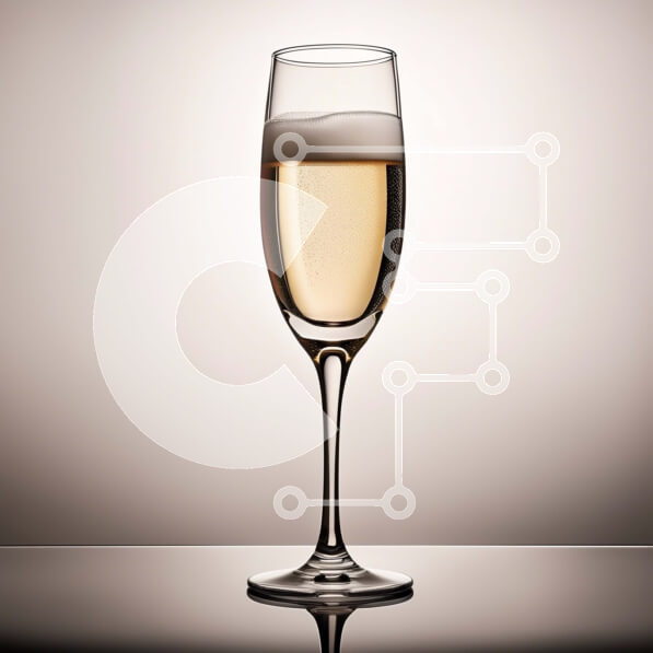 Σετ των 2 Intra Συλλεκτικό Ξύλινο Παζλ Plywood  4mm - Δροσιστικό ποτήρι σαμπάνιας με φυσαλίδες Σε Ξύλινο Κουτί - Διαστάσεις: 10x10 cm – 25 κομμάτια