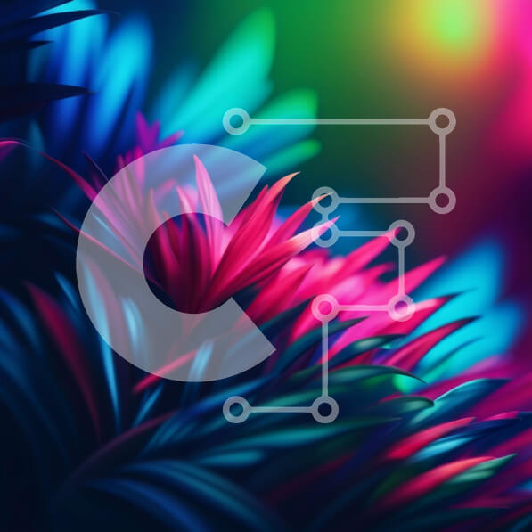 Intra Συλλεκτικό Ξύλινο Παζλ Plywood  4mm - Όμορφη κινηματογράφηση σε πρώτο πλάνο ενός ανθισμένου πολύχρωμου φυτού Σε Ξύλινο Κουτί - Διαστάσεις: 10x10 cm – 25 κομμάτια