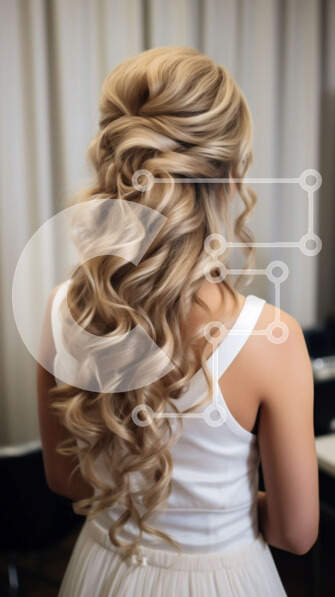 Intra Συλλεκτικό Ξύλινο Παζλ Plywood  4mm - Εκπληκτική εικόνα γυναίκας με λευκό φόρεμα που κρατά μπουκέτο λουλούδια Σε Ξύλινο Κουτί - Διαστάσεις Puzzle: 10x10 cm – 25 κομμάτια