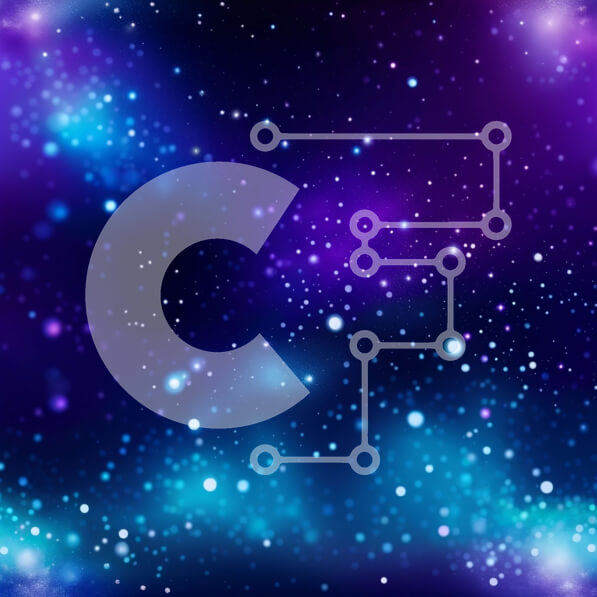 Intra Συλλεκτικό Ξύλινο Παζλ Plywood  4mm - Εκπληκτικό μωβ και μπλε φόντο γαλαξία με αστέρια και νεφελώματα Σε Ξύλινο Κουτί - Διαστάσεις Puzzle: 10x10 cm – 25 κομμάτια