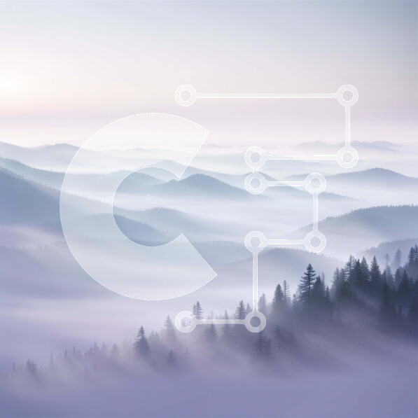 Intra Συλλεκτικό Ξύλινο Παζλ Plywood  4mm - Πανέμορφο ορεινό τοπίο με ομιχλώδη κοιλάδα Σε Ξύλινο Κουτί - Διαστάσεις: 10x10 cm – 25 κομμάτια