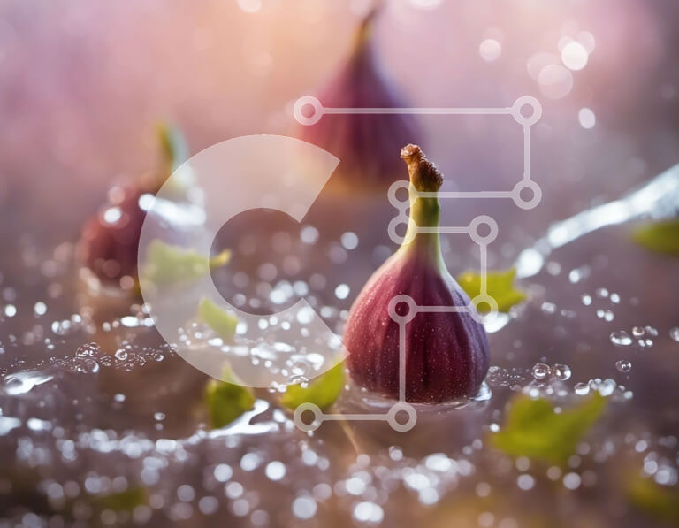 Intra Συλλεκτικό Ξύλινο Παζλ Plywood  4mm - Πλωτά σύκα στο νερό με φύλλα Σε Ξύλινο Κουτί - Διαστάσεις: 10x10 cm – 25 κομμάτια