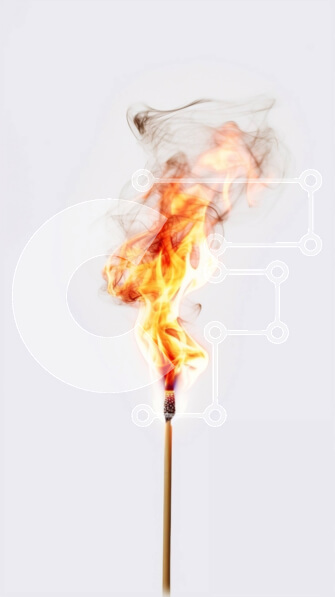 Intra Συλλεκτικό Ξύλινο Παζλ Plywood  4mm - Καίγοντας ταίρι σε καθαρό λευκό φόντο - Ιδανικό για το επόμενο σχέδιό σας Σε Ξύλινο Κουτί - Διαστάσεις: 10x10 cm – 25 κομμάτια