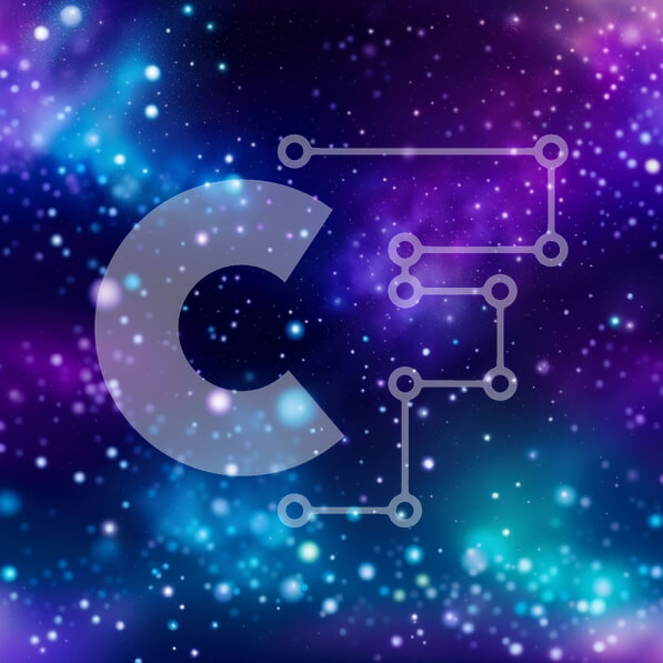 Intra Συλλεκτικό Ξύλινο Παζλ Plywood  4mm - Εκπληκτικό φόντο Galaxy με μωβ και μπλε χρώματα Σε Ξύλινο Κουτί - Διαστάσεις Puzzle: 10x10 cm – 25 κομμάτια