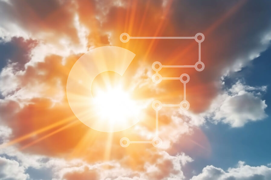 Intra Συλλεκτικό Ξύλινο Παζλ Plywood  4mm - Όμορφη εικόνα του ήλιου που λάμπει μέσα από σύννεφα σε έναν καθαρό μπλε ουρανό Σε Ξύλινο Κουτί - Διαστάσεις Puzzle: 10x10 cm – 25 κομμάτια