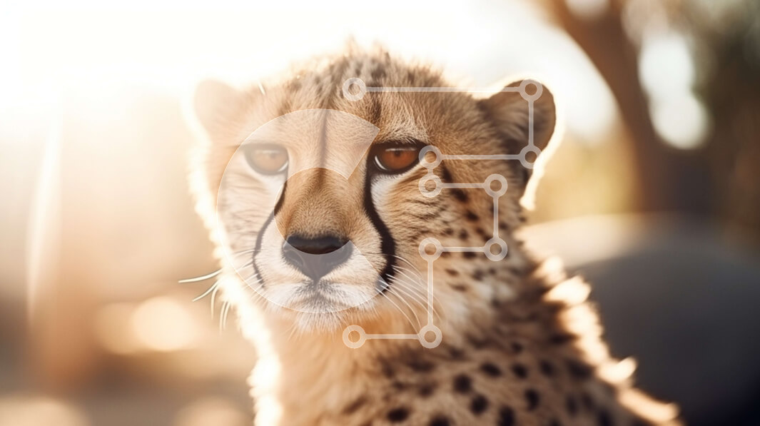 Σετ των 2 Intra Συλλεκτικό Ξύλινο Παζλ Plywood  4mm - Κοντινή εικόνα ενός τσιτάχ Σε Ξύλινο Κουτί - Διαστάσεις: 10x10 cm – 25 κομμάτια