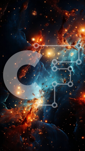 Intra Συλλεκτικό Ξύλινο Παζλ Plywood  4mm - Εκπληκτική εικόνα ενός νεφελώματος - Εξερευνώντας την Ομορφιά του Σύμπαντος Σε Ξύλινο Κουτί - Διαστάσεις Puzzle: 10x10 cm – 25 κομμάτια