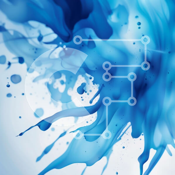 Intra Συλλεκτικό Ξύλινο Παζλ Plywood  4mm - Σαγηνευτική εικόνα μπλε μελανιού που χύνεται από ένα μπουκάλι Σε Ξύλινο Κουτί - Διαστάσεις: 10x10 cm – 25 κομμάτια