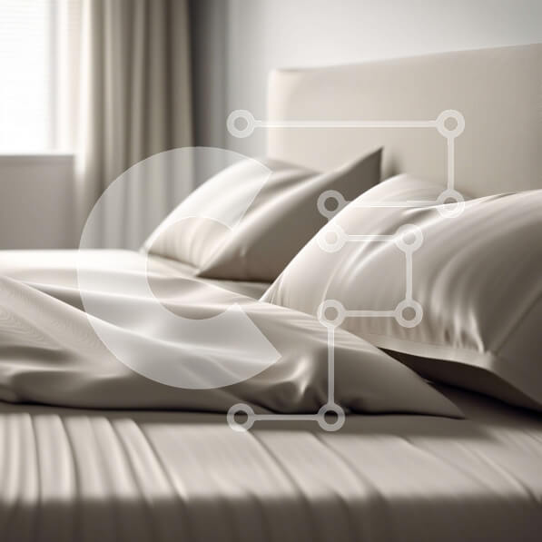 Intra Συλλεκτικό Ξύλινο Παζλ Plywood  4mm - Άνετο υπνοδωμάτιο με λευκά σεντόνια και μπεζ αναπαυτικό Σε Ξύλινο Κουτί - Διαστάσεις Puzzle: 10x10 cm – 25 κομμάτια